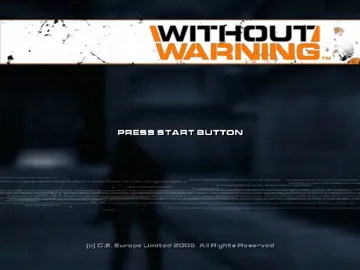 Without Warning (USA) screen shot title